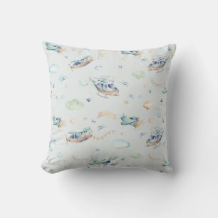 Cute Aircraft Pattern Cushion