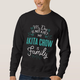 Cute Akita Chow  Family Dog  for Women Men Sweatshirt