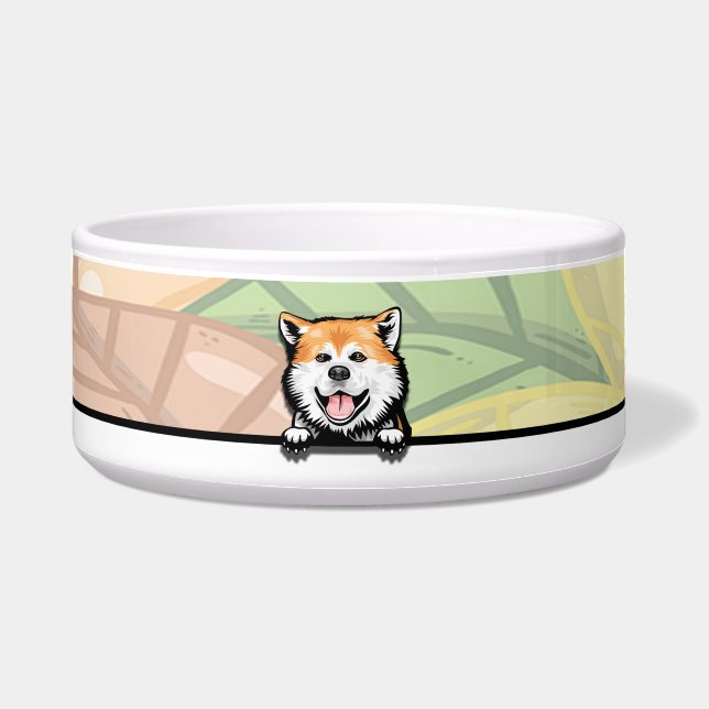 Cute Akita, food or drink (Front)