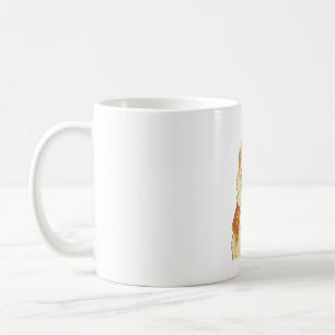 Cute Akita Pope - Funny Dog Design Coffee Mug