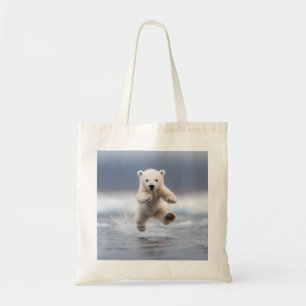 Cute Alaska Polar Bear Cub Tote Bag