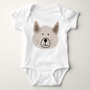 cute alaskan malamute puppy dog animal baby bodysuit