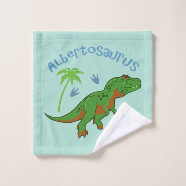 Cute Albertosaurus Wash Cloth (Wash Cloth)