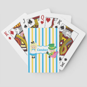 Cute Alice in Wonderland Personalised Kids Playing Cards