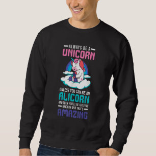 Cute Alicorn Magical Unicorn Fantasy Legendary Cre Sweatshirt