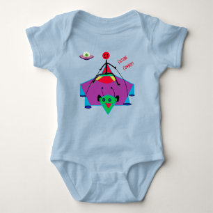 Cute Alien Baby- Cowboy Baby Bodysuit