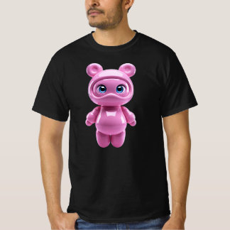 Cute Alien Character Pink Kawaii Floating Creature T-Shirt
