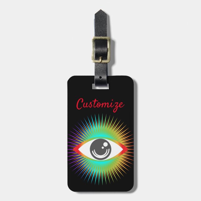 Cute Alien Eye Thunder_Cove Luggage Tag (Front Vertical)