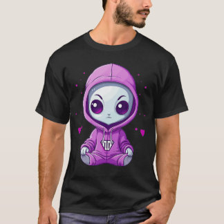 Cute Alien Girl I Alien friends T-Shirt