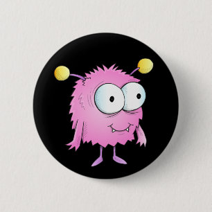 Cute Alien Monster Button