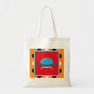 Cute Alien UFO Space Ship Unique Kids Gifts Tote Bag