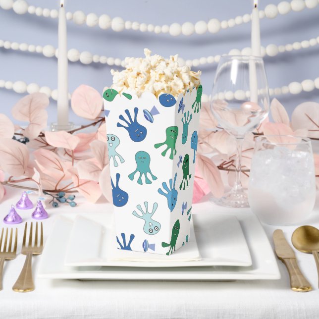 Cute Aliens Birthday Party Favour Box (Wedding)