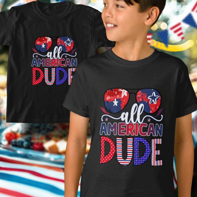 Cute All American Dude 4th Of July Celebration T-Shirt (Creator Uploaded)