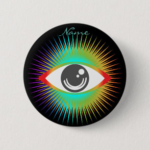 Cute All-seeing Alien Eye Thunder_Cove 6 Cm Round Badge