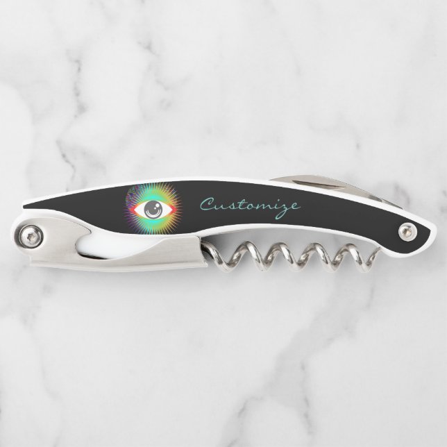 Cute All-seeing Alien Eye Thunder_Cove Corkscrew (Front)