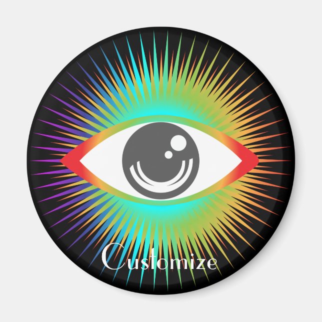 Cute All-seeing Alien Eye Thunder_Cove Magnet (Front)