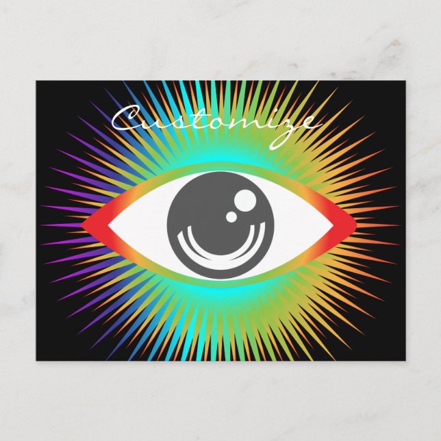 Cute All-seeing Alien Eye Thunder_Cove Postcard (Front)