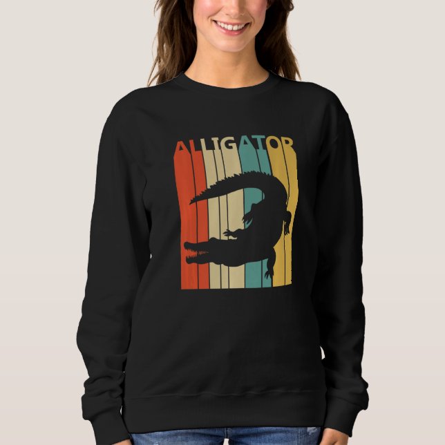 Cute Alligator Animal  Sweatshirt (Front)