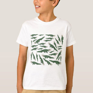 Cute Alligator Crocodile Pattern T-Shirt