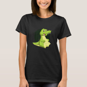 Cute Alligator Reptiles Zoo Animals Ponds Crocodil T-Shirt