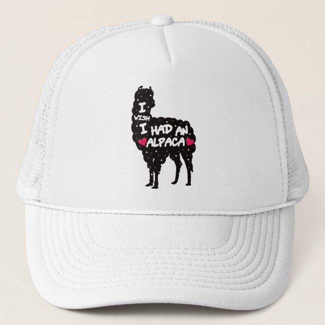 Cute Alpaca Alpaca Lama Trucker Hat (Front)