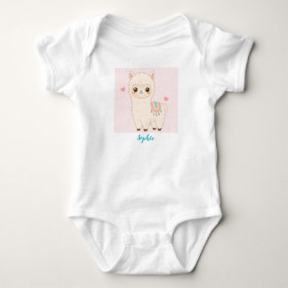 Cute Alpaca Baby and Toddler Bodysuit