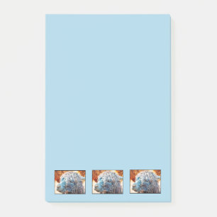 Cute Alpaca Baby in Blue Post-it Notes