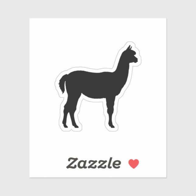 Cute alpaca silhouette  (Sheet)