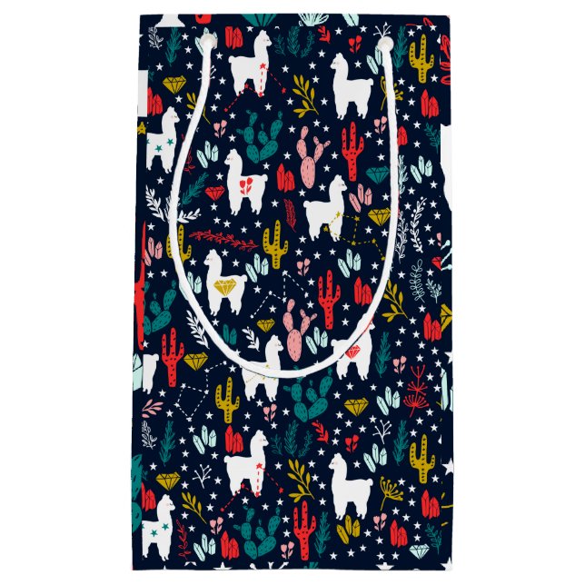 Cute Alpaca Small Gift Bag (Front)