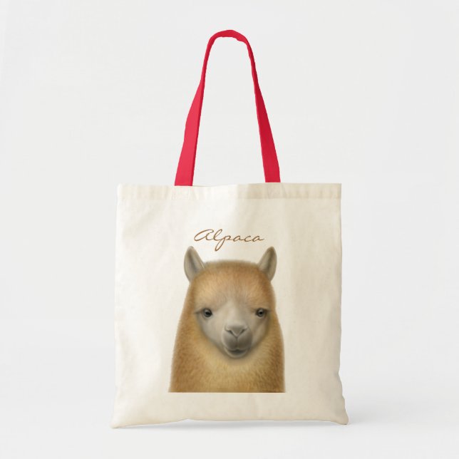 Cute Alpaca Tote Bag (Front)
