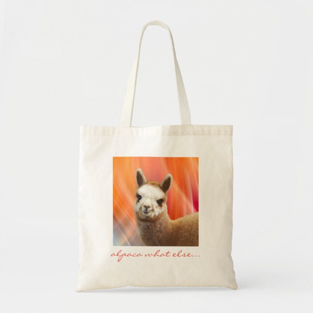 Cute Alpaca Tote Bags (Front)