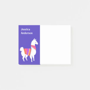 Cute Alpaca White Llama No Prob-Llama Post-it Notes