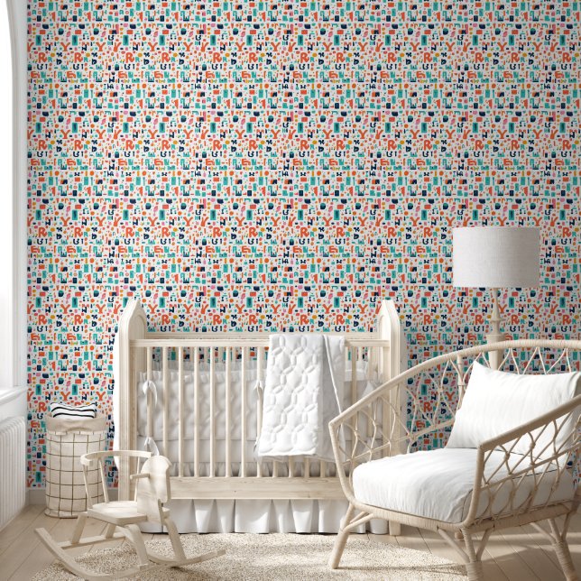 Cute Alphabet And Numbers Wallpaper (Kids)