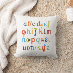Cute Alphabet Design Cushion