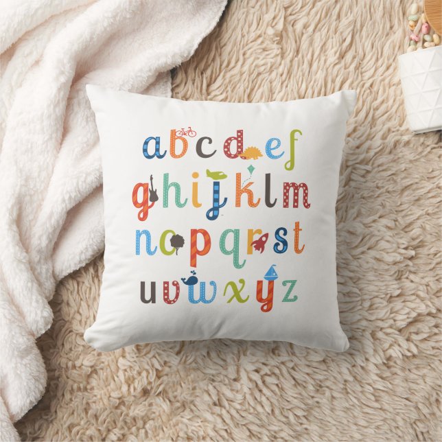 Cute Alphabet Design Cushion (Blanket)