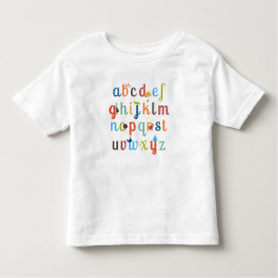 Cute Alphabet Design Toddler T-Shirt