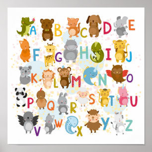 Cute Alphabet Poster