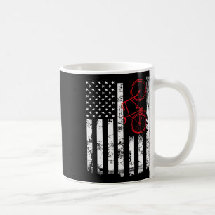 Cute American Flag Mountain Bike Cycling Gifts Wom Coffee Mug