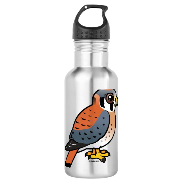 Cute American Kestrel 710 Ml Water Bottle (Front)