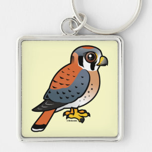 Cute American Kestrel Key Ring