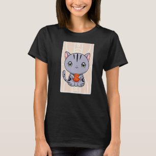 Cute American Shorthair Cat Basketball Streetball T-Shirt