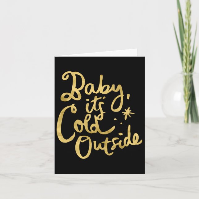 Cute &amp; Funny Christmas Ba  Card (Front)