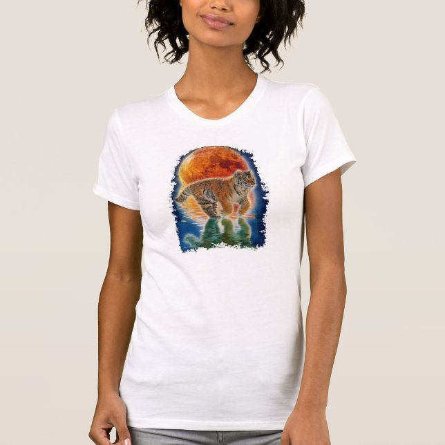 Cute Amur Tiger Cub Fantasy Art Wildlife Shirt (Front)