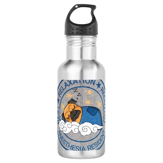 Cute Anaesthesia / CRNA Rest Relax Recovery 710 Ml Water Bottle (Front)