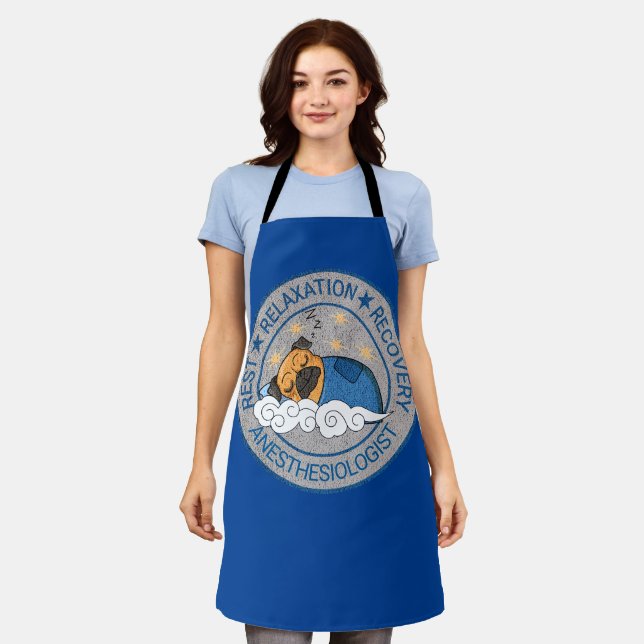 Cute Anaesthesia / CRNA Rest Relax Recovery Apron (Worn)