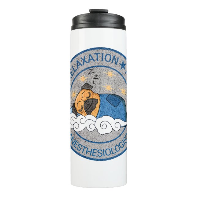 Cute Anaesthesia / CRNA Rest Relax Recovery Thermal Tumbler (Front)