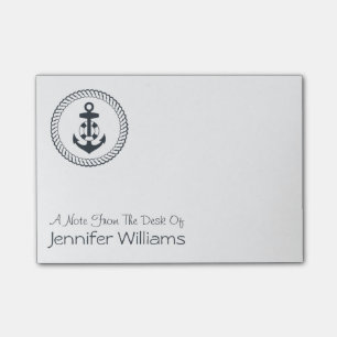 Cute Anchor Add Your Name Post-it Notes