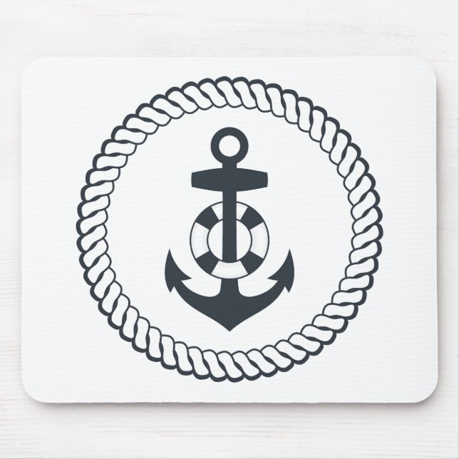 Cute Anchor Mouse Pad (Front)