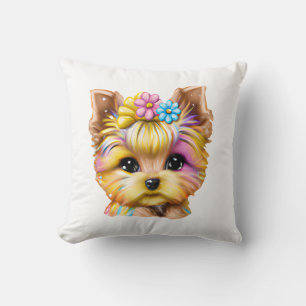 Cute and Adorable Baby Yorkie Cushion