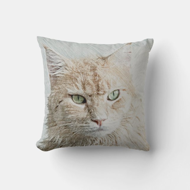 Cute And Adorable Cat Cushion (Front)
